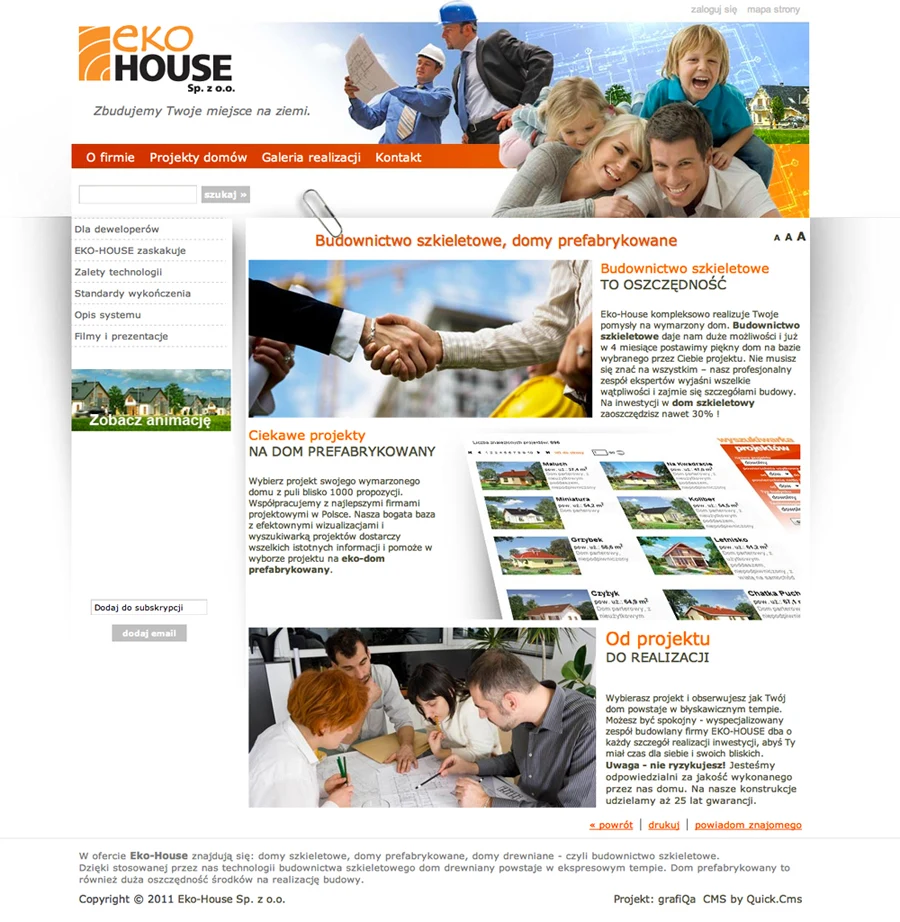 Eko-House.pl – wersja na komputer